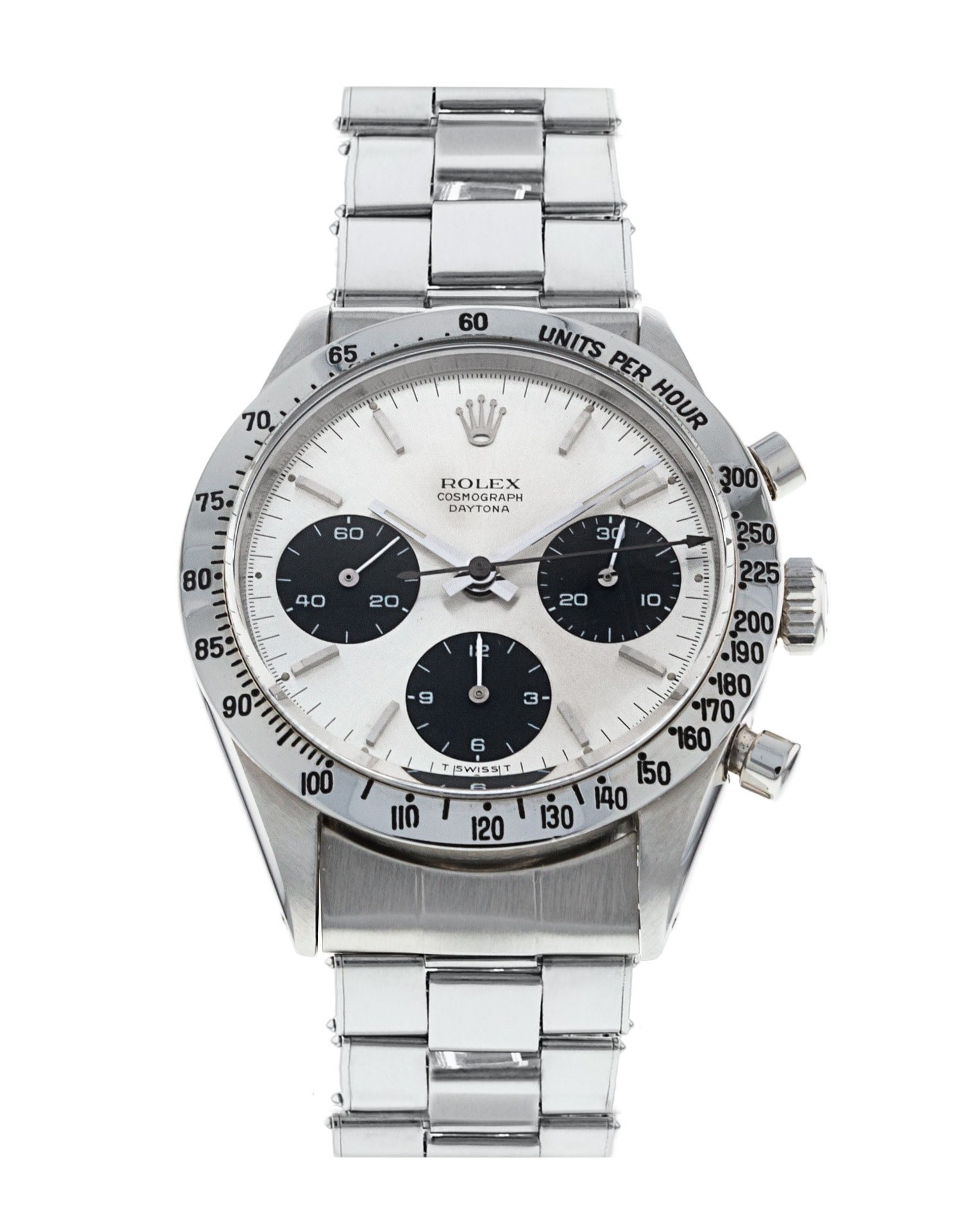 Rolex Daytona 6239 Silver Baton Dial Bracelet Strap