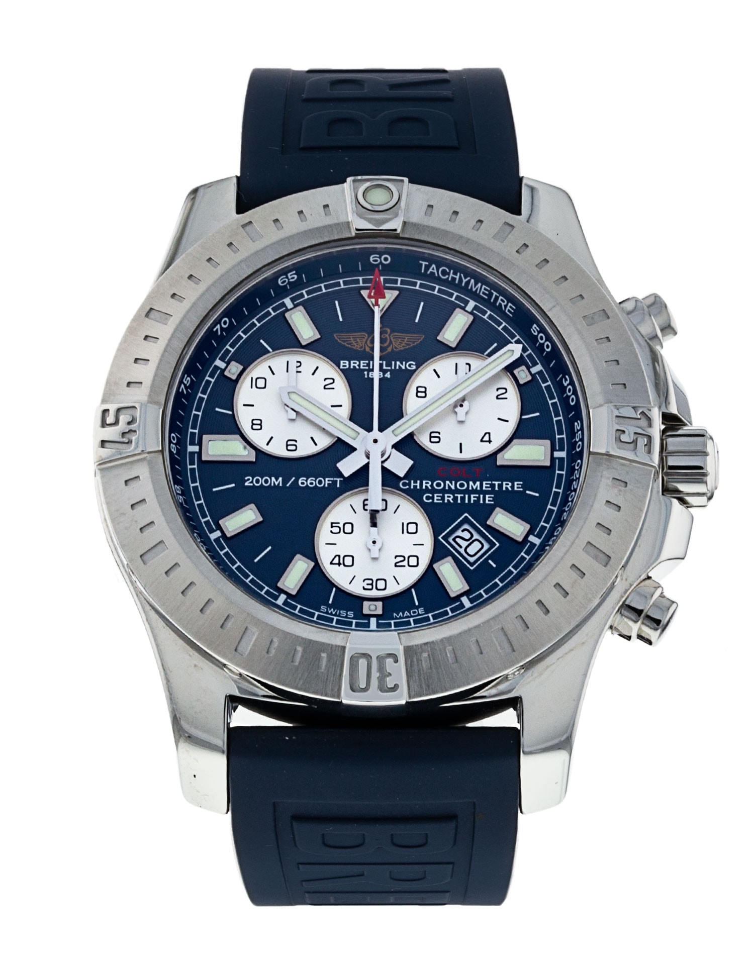 Breitling Colt Chronograph II cadran Baton bleue