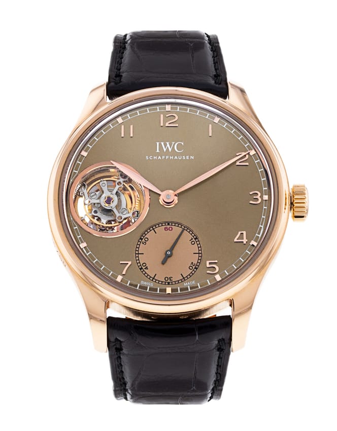IWC Portugieser Tourbillon - Golden Arabic Dial