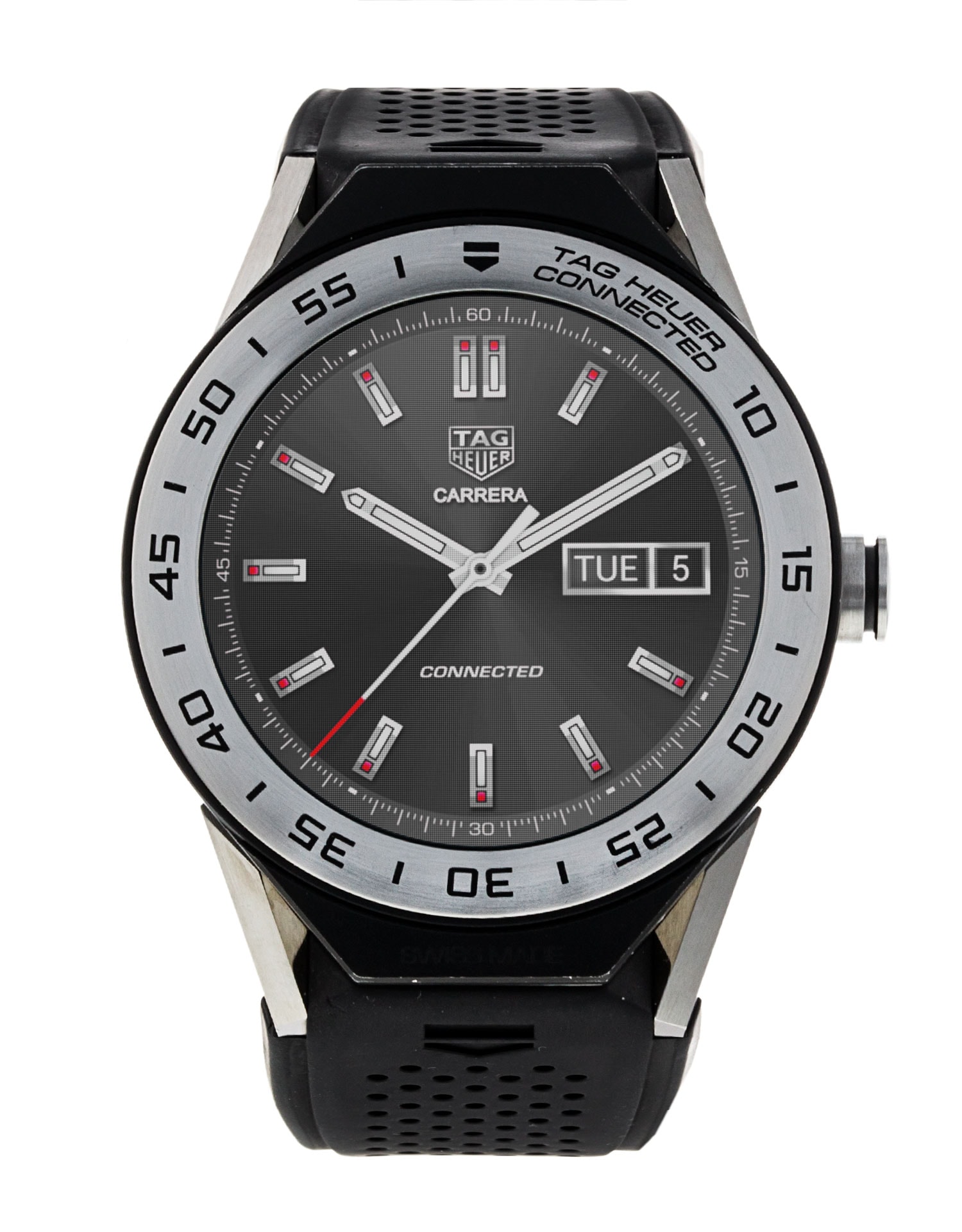 Tag Heuer Connected Digital Dial Rubber Strap1