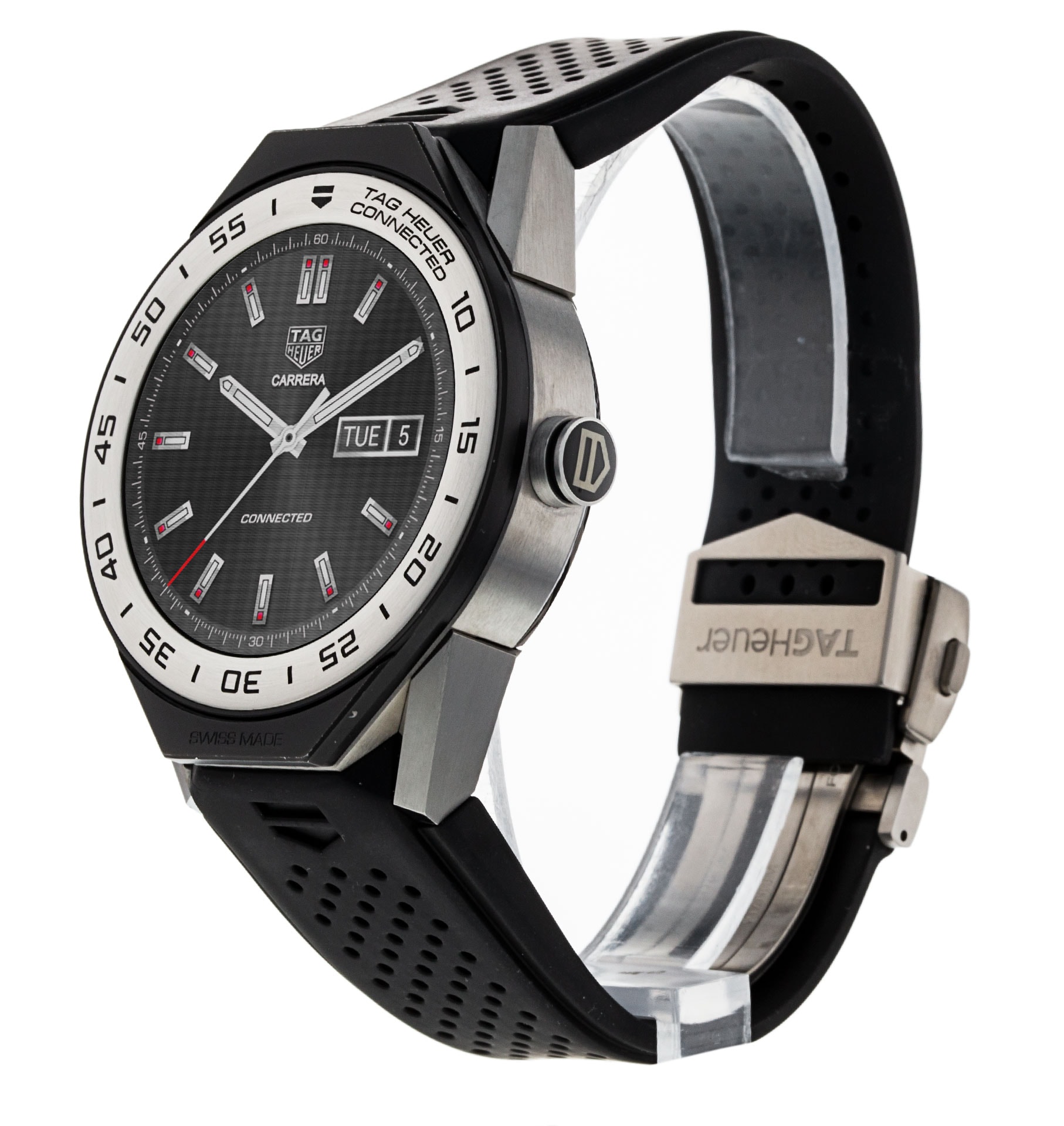 Tag Heuer Connected Digital Dial Rubber Strap