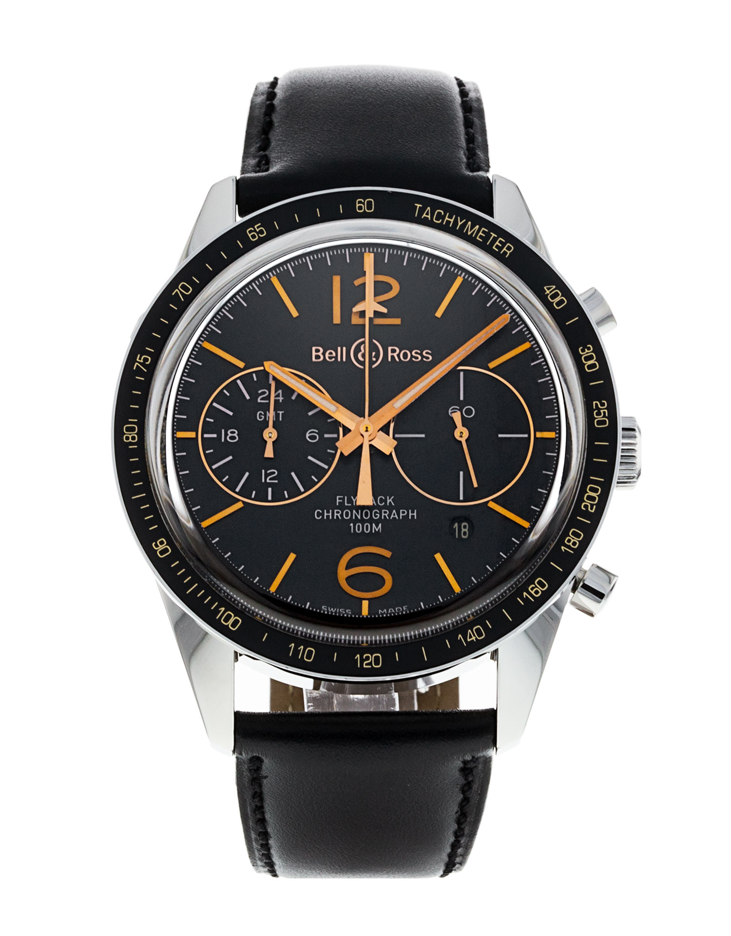 Bell and Ross Vintage 126 BRV126-FLY-GMT/SCA