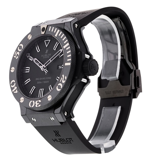 Hublot Big Bang Black Baton Dial Rubber Strap