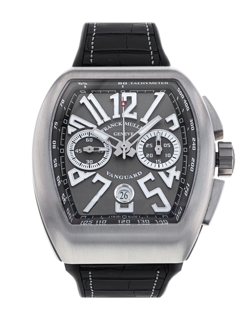 Franck Muller Vanguard Grey Arabic Dial Rubber Strap