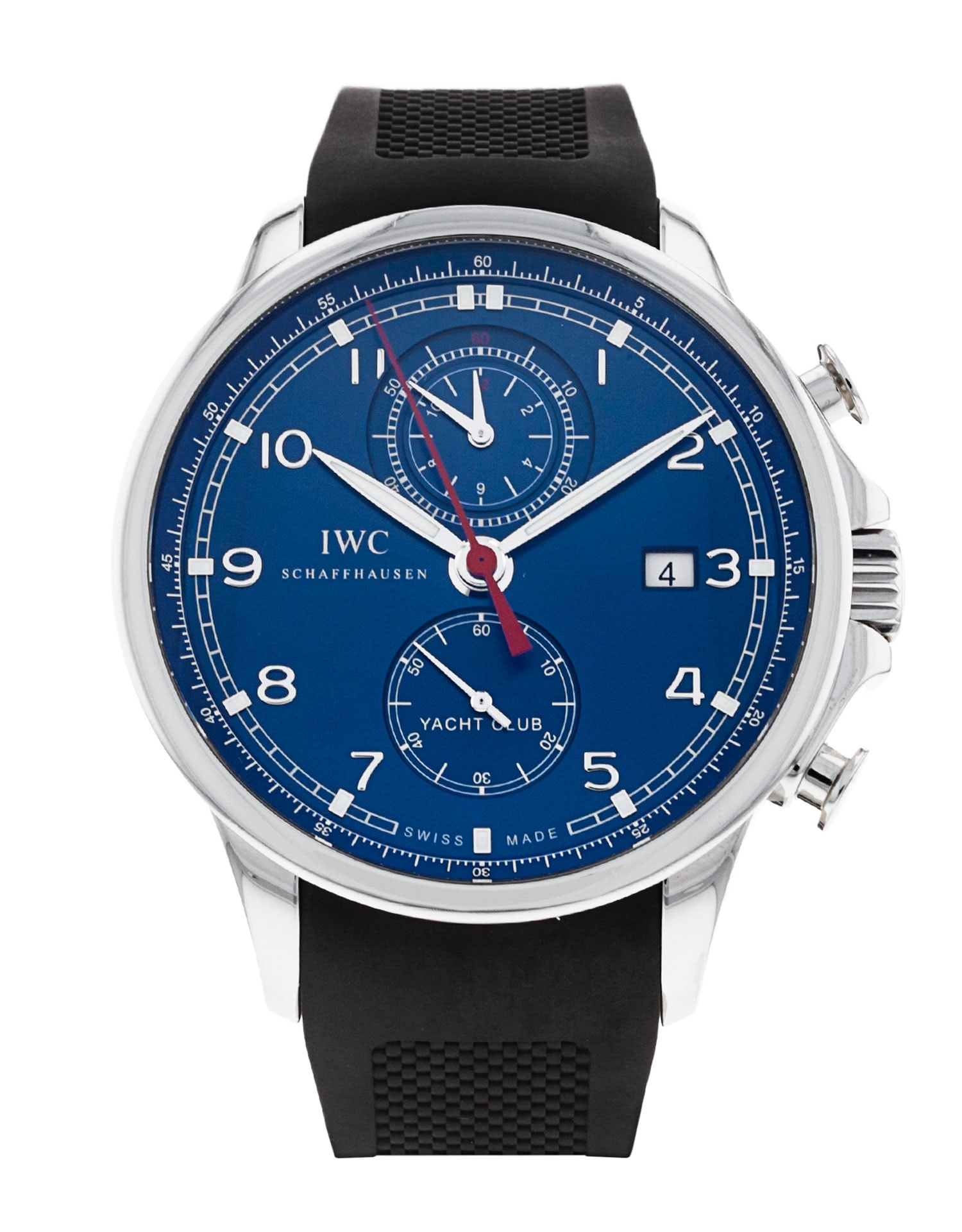 IWC Portugieser Yacht Club Blue Arabic Dial Rubber Strap