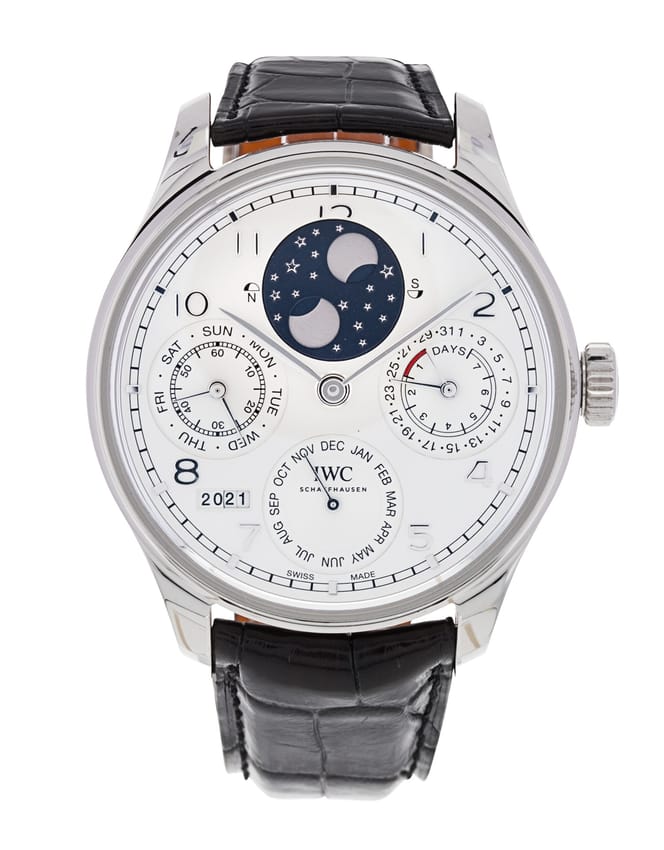Iwc portuguese perpetual calendar price clearance