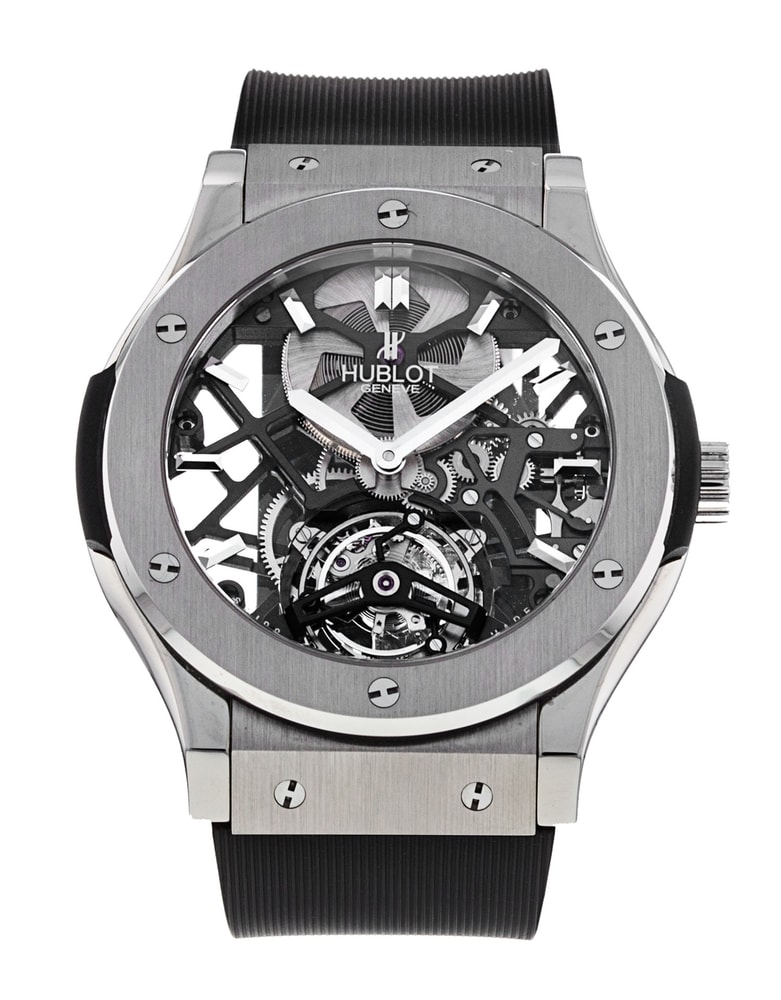 Hublot Classic Fusion Skeleton Dial Rubber Strap
