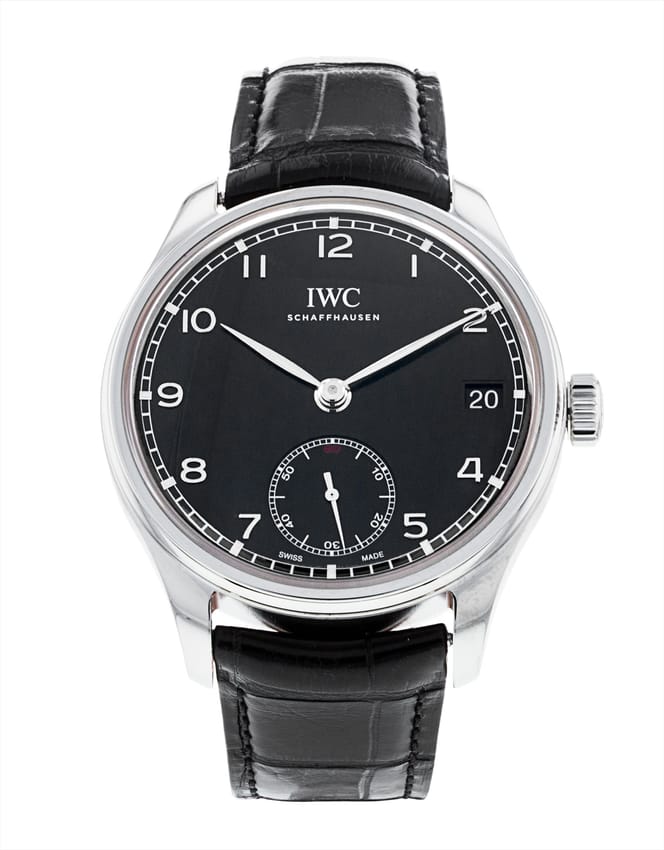 IWC Portugieser Hand-Wound - Black Arabic Dial