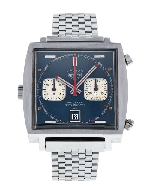 Tag Heuer Monaco Blue Baton Dial Bracelet Strap