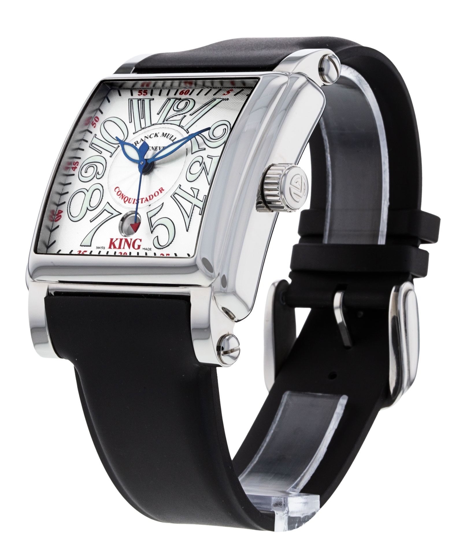 Franck Muller Conquistador White Dial Rubber Strap