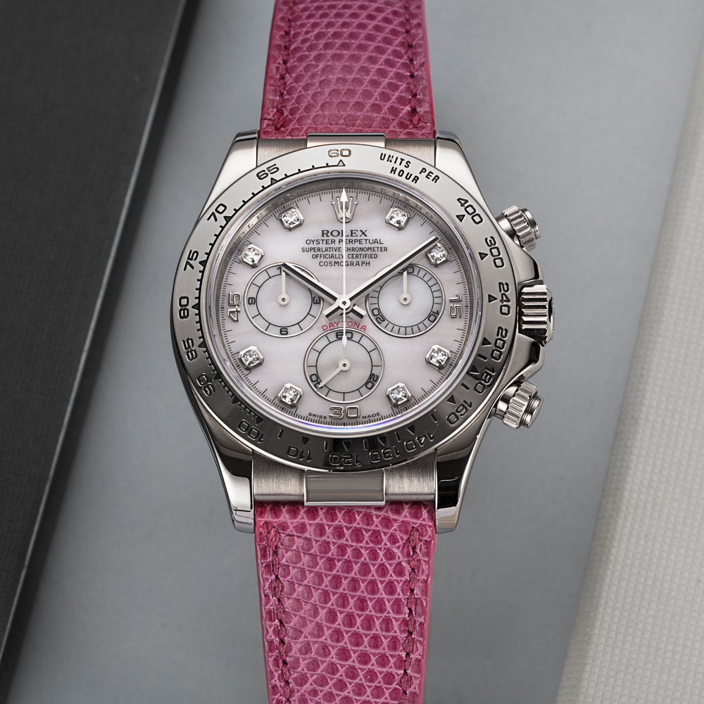 Rolex Daytona Mother of Pearl Pink Diamond Dial