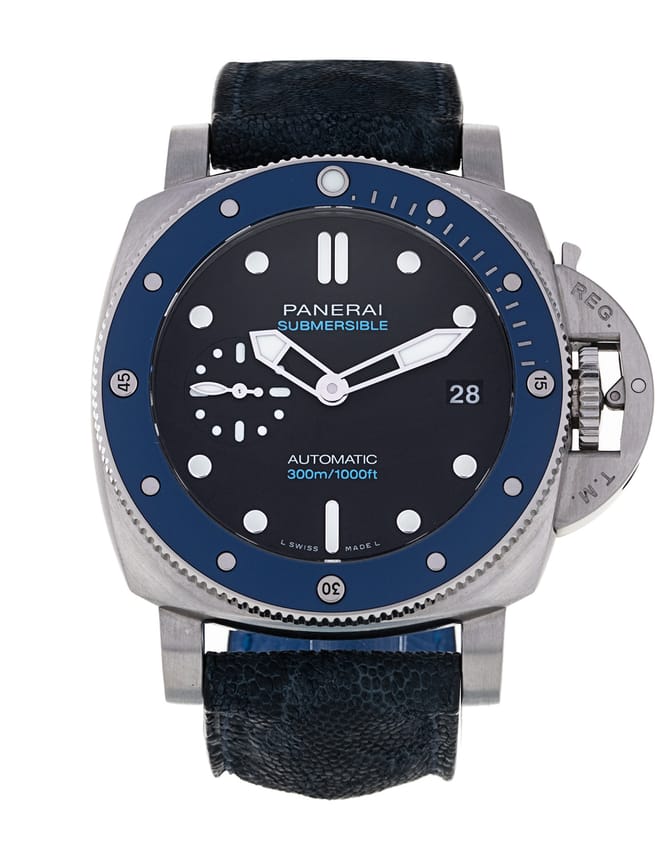 Panerai Submersible Schwarz Zifferblatt