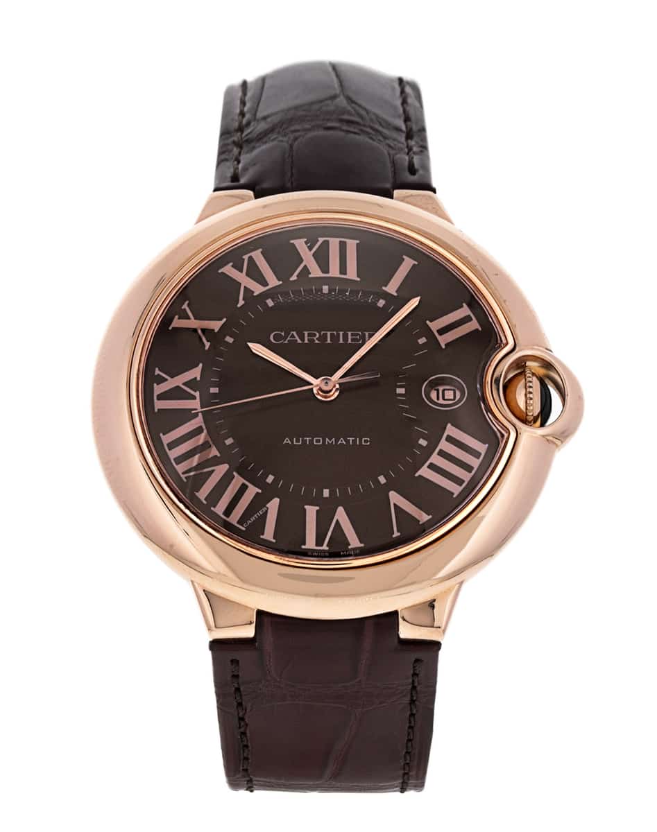 Cartier Ballon Bleu Brown Roman Numeral Dial