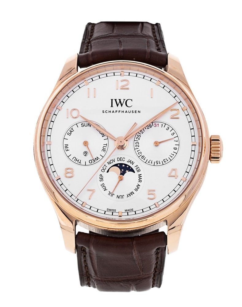 IWC Portugieser Perpetual Calendar Silver Arabic Dial