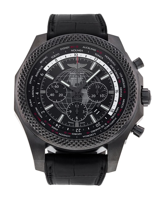 Breitling Bentley B05 Unitime Black Dial Rubber Strap