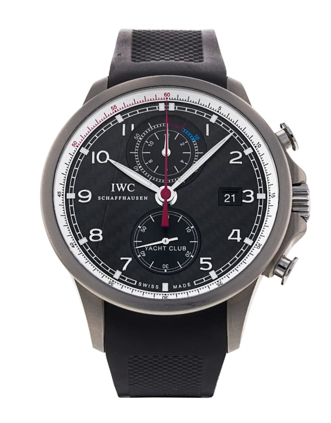 IWC Portugieser Yacht Club Black Carbon Arabic Dial - Main Image