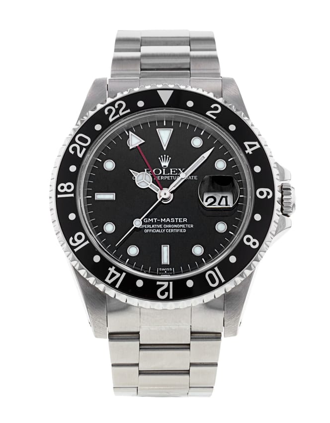 Black Rolex Gmt 1984 Rolex GMT-Master Black Bezel Tritium 16750