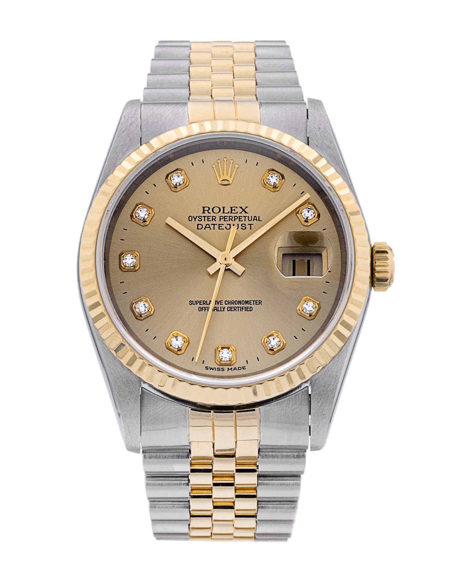 Gold San Martin Retro Datejust SAN MARTIN SN0128-G3 NH35 Automatic