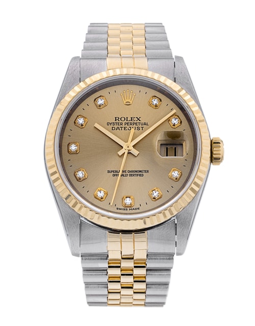 Rolex Datejust cadran Diamant champagne - Main Image