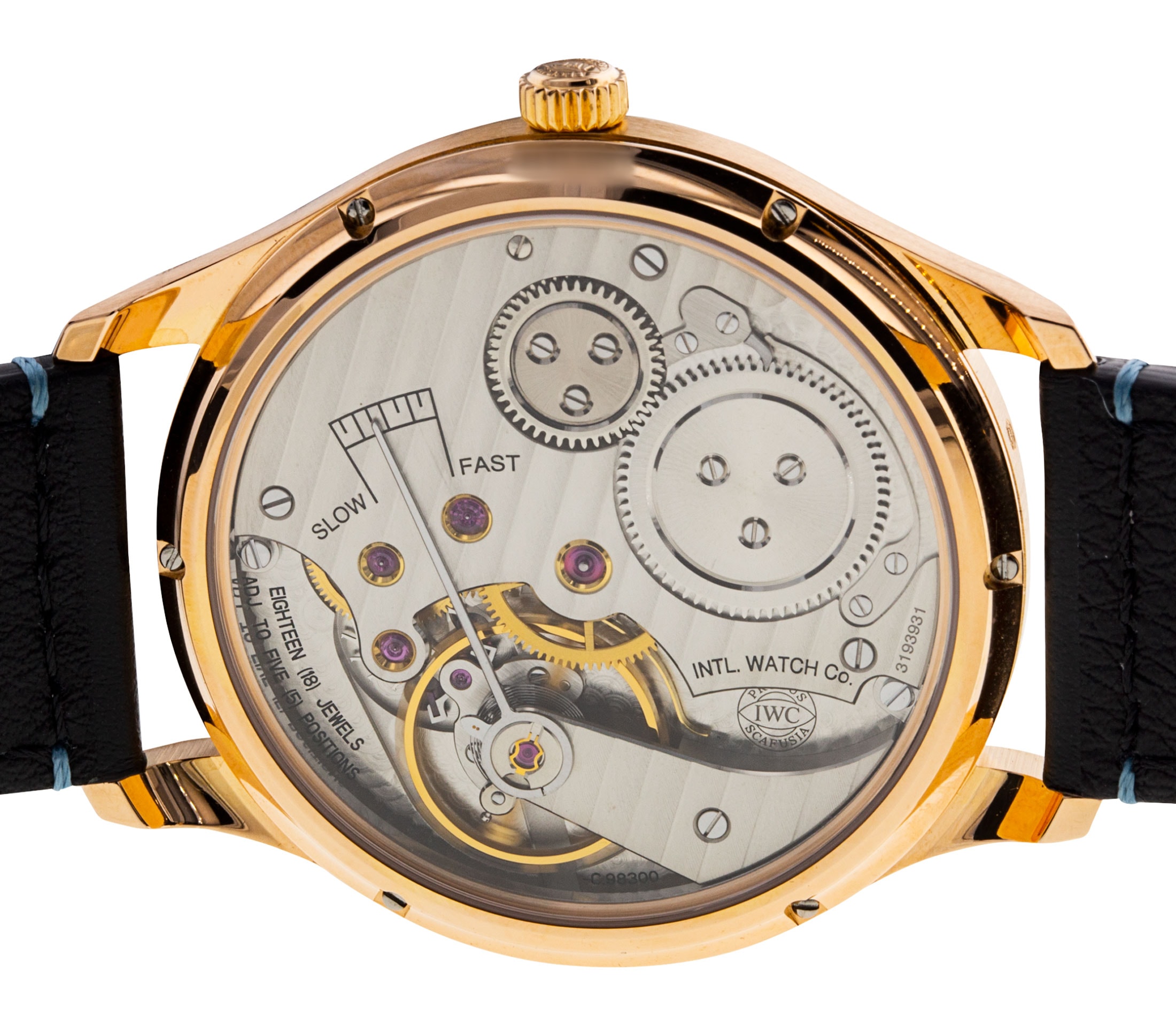 IWC Portugieser Hand Wound Grey Arabic Dial