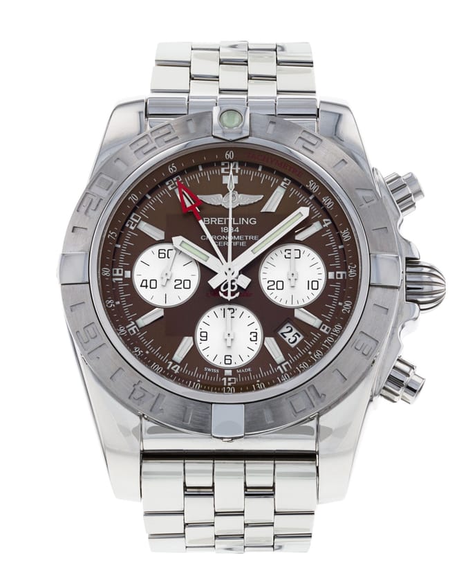 Breitling Chronomat 44 GMT Brown Baton Dial