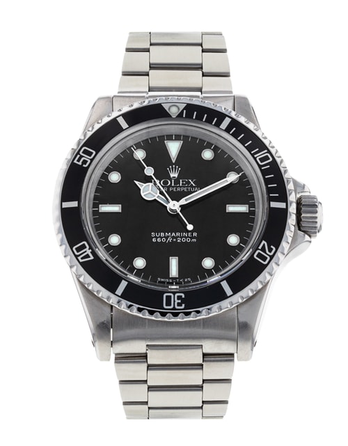 Rolex Submariner 5513 Black Baton Dial Bracelet Strap