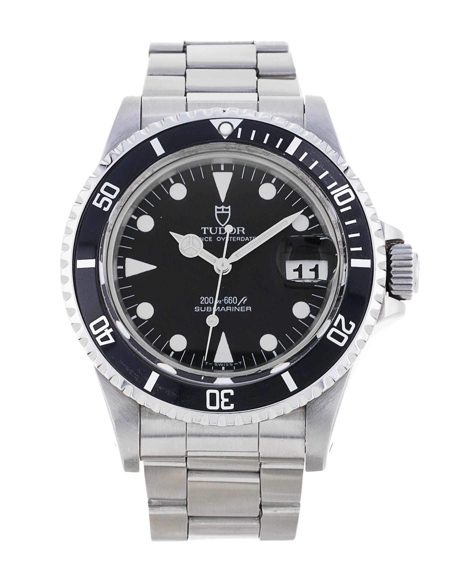 Tudor Submariner 79090 Black Baton Dial Bracelet Strap