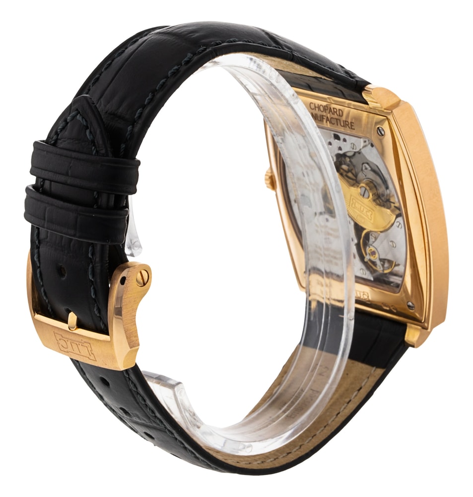 Chopard LUC Silver Quarter Arabic Dial Leather Strap