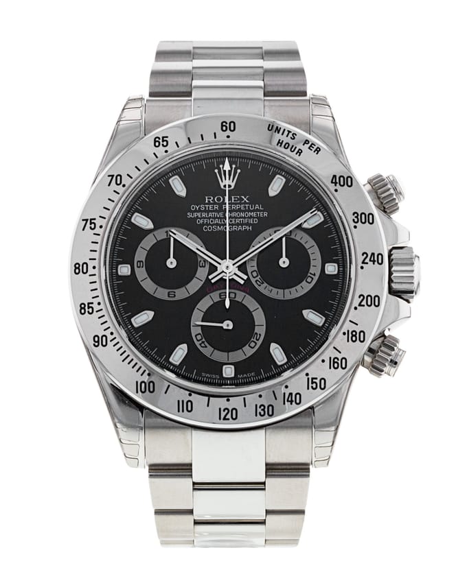 Rolex Daytona 116520 Black Dial Bracelet Strap