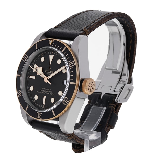 Tudor Heritage Black Bay - Black Dial & Leather Strap 