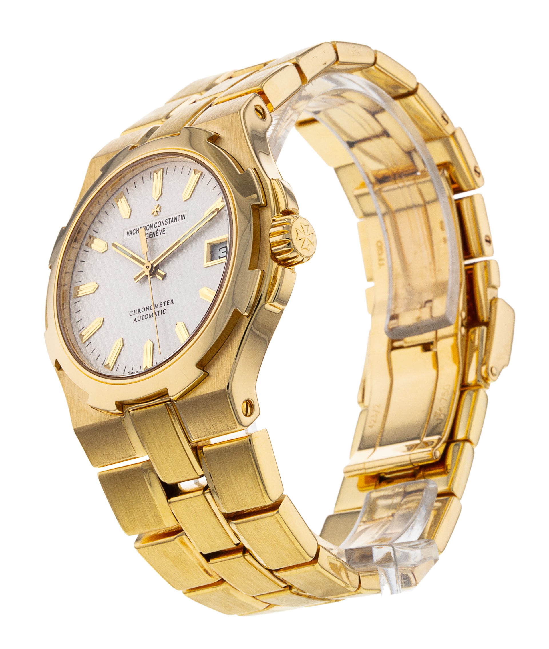 Vacheron Constantin Overseas WeiB Baton Zifferblatt