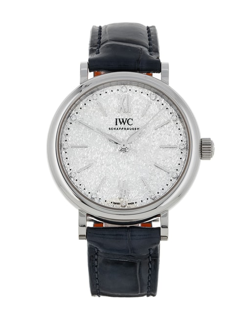 IWC Portofino Automatic Silver Dial Leather Strap