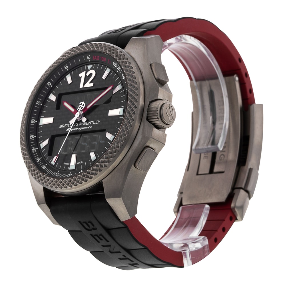 Breitling Bentley Supersports Black Dial Rubber Strap