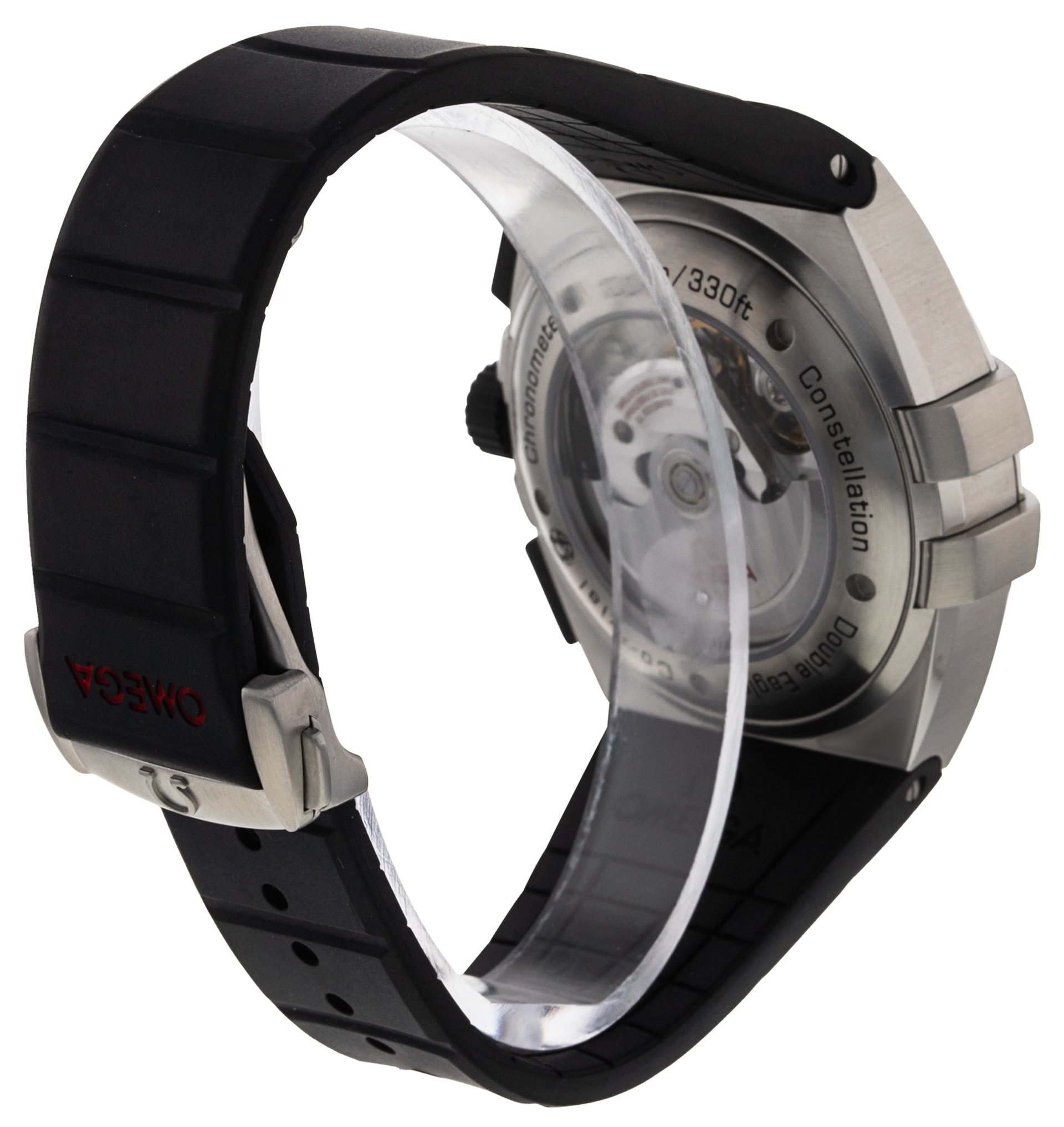 Omega constellation double eagle rubber strap hotsell