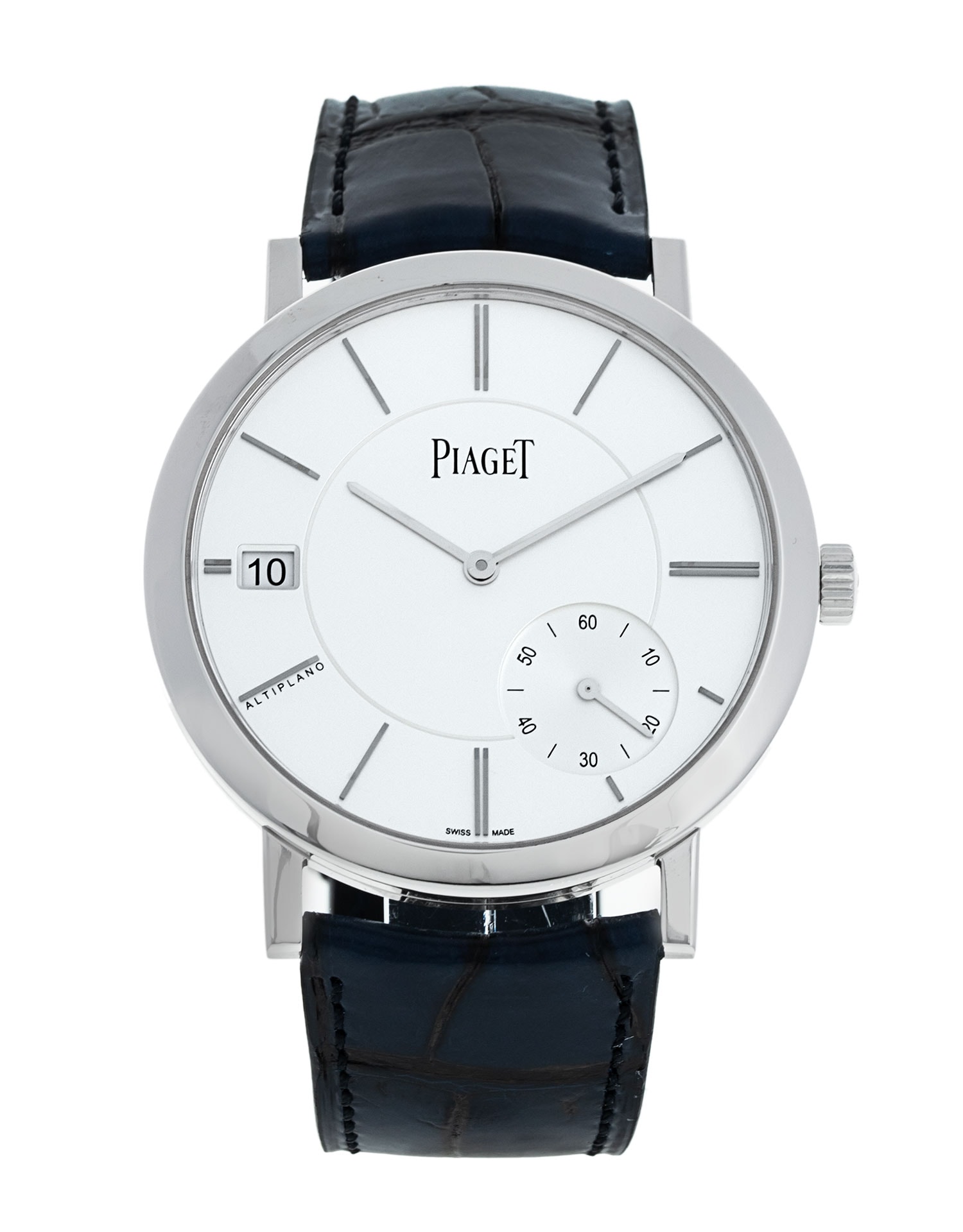 Piaget Altiplano G0A45402 Silver Dial Leather Strap