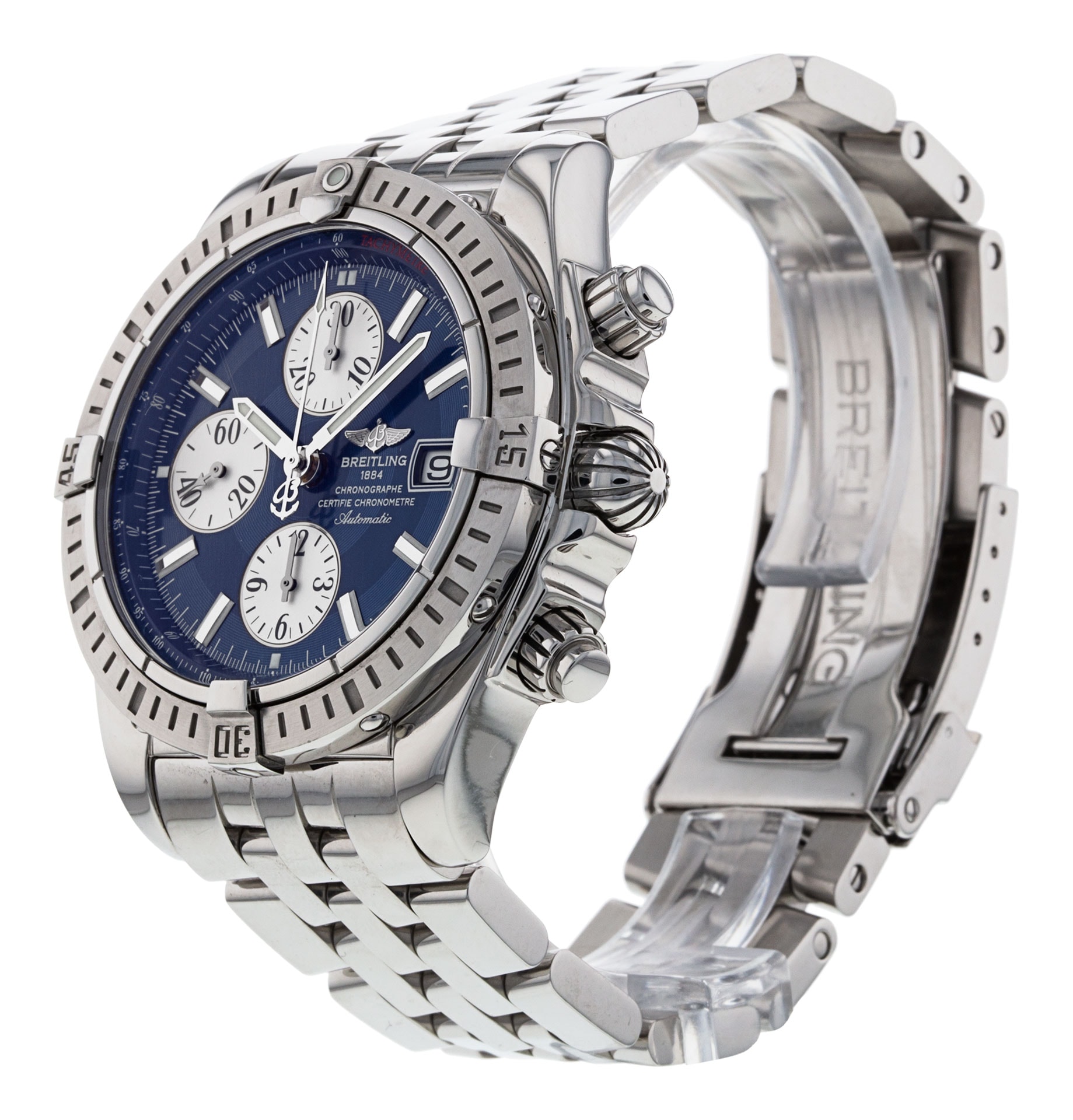 Breitling Chronomat Evolution Blue Baton Dial
