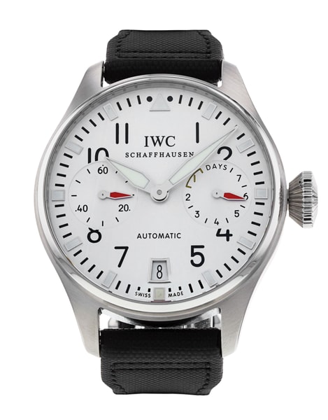 IWC Big Pilot's IW500432 Silver Arabic Dial Fabric Strap