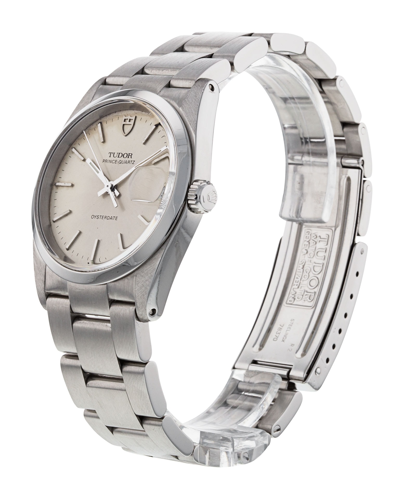 Tudor Prince Date 91520 Silver Baton Dial Bracelet Strap