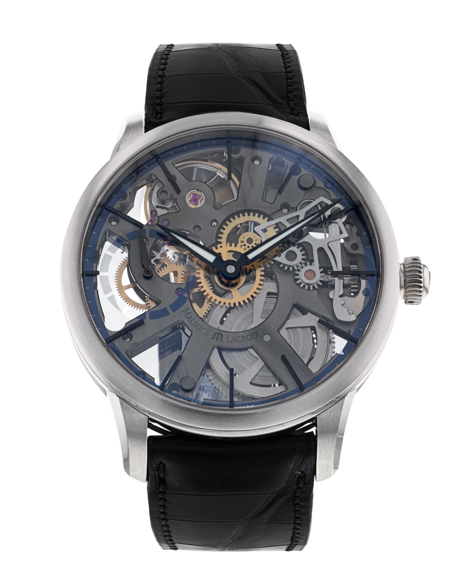 Maurice Lacroix Masterpiece Skeleton Dial Leather Strap
