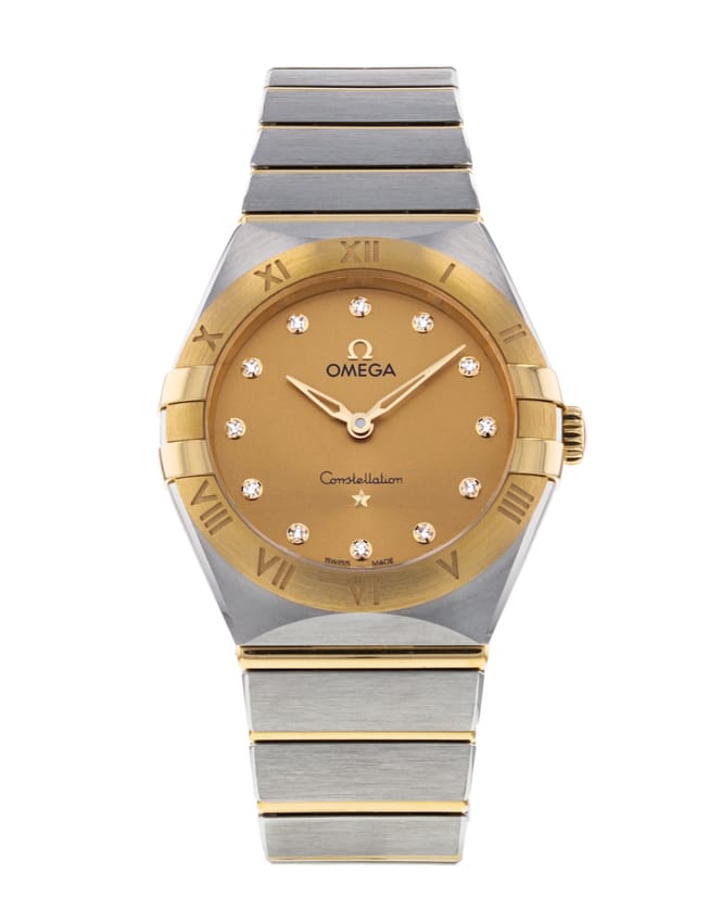 Omega constellation ladies 2025 watch with diamonds