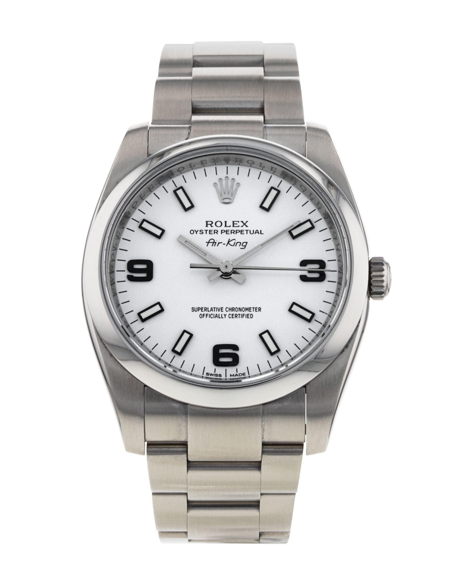 Rolex oyster perpetual air king 114200 discount