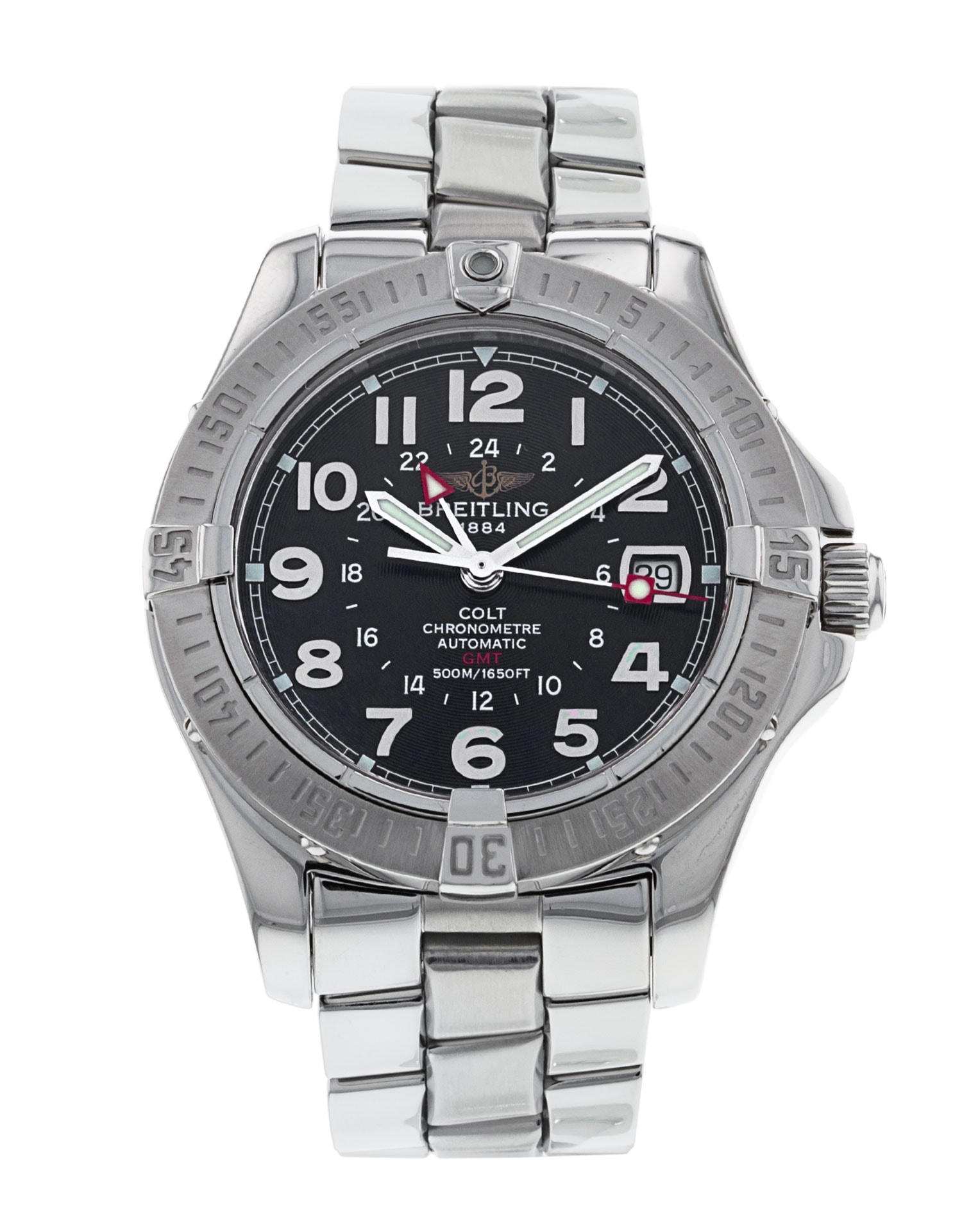 Breitling Colt Auto Black Arabic Zifferblatt