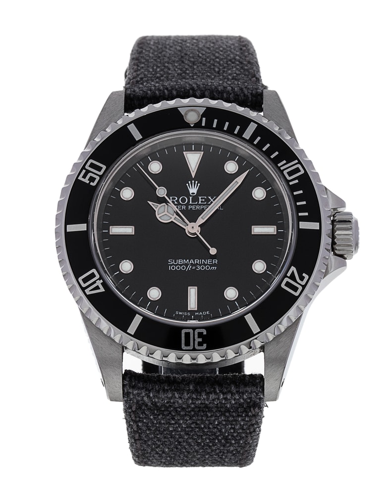 Rolex Submariner 14060M Black Dial Fabric Strap