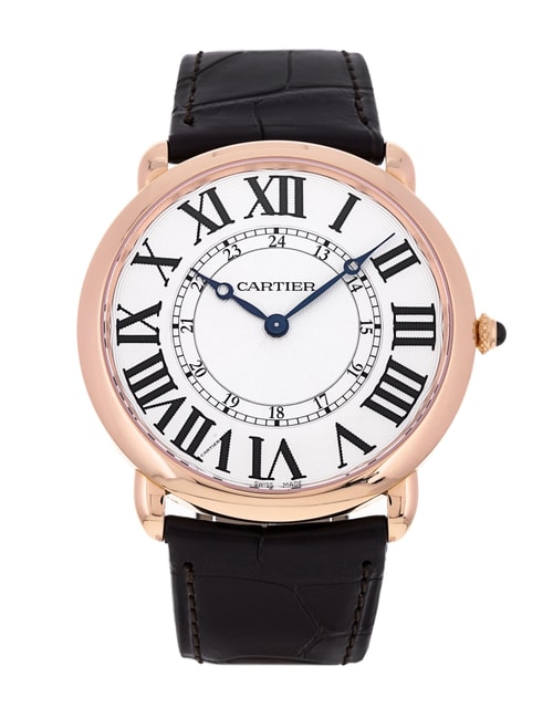 Cartier Ronde Louis Silver Roman Numeral Dial