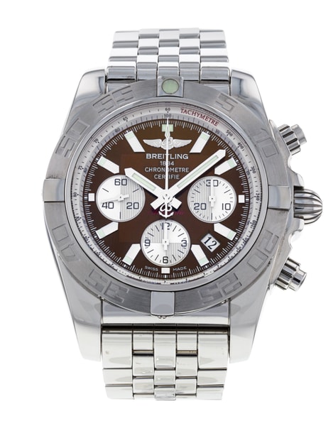 Breitling Chronomat 44 Brown Baton Dial Bracelet Strap