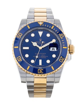 Rolex submariner 2025 blue gold