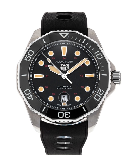 Tag Heuer Aquaracer Black Dial Rubber Strap