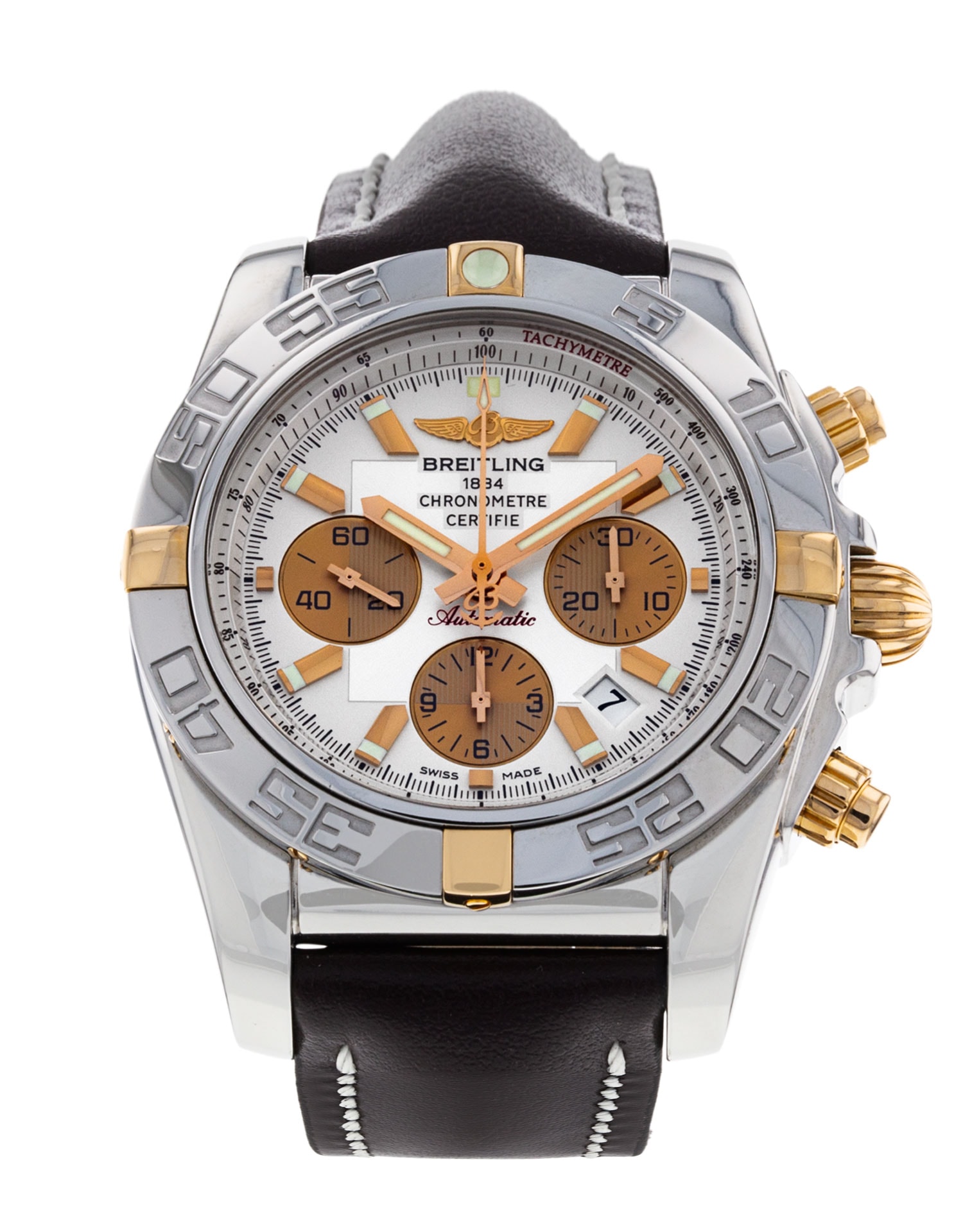 Breitling Chronomat 44 Mother of Pearl White Roman Numeral Dial