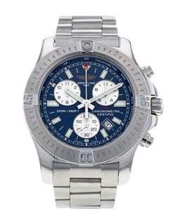 Breitling colt chronograph blue hot sale
