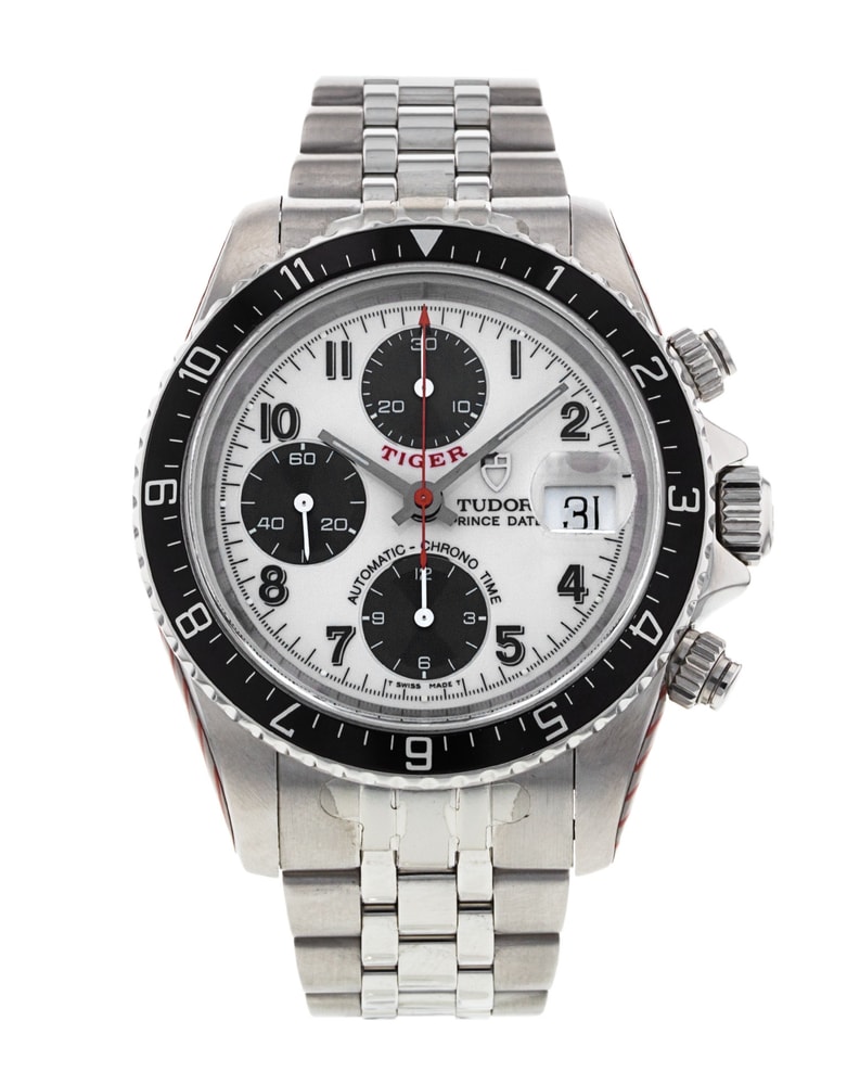 Tudor Oysterdate Chronograph White Arabic Dial